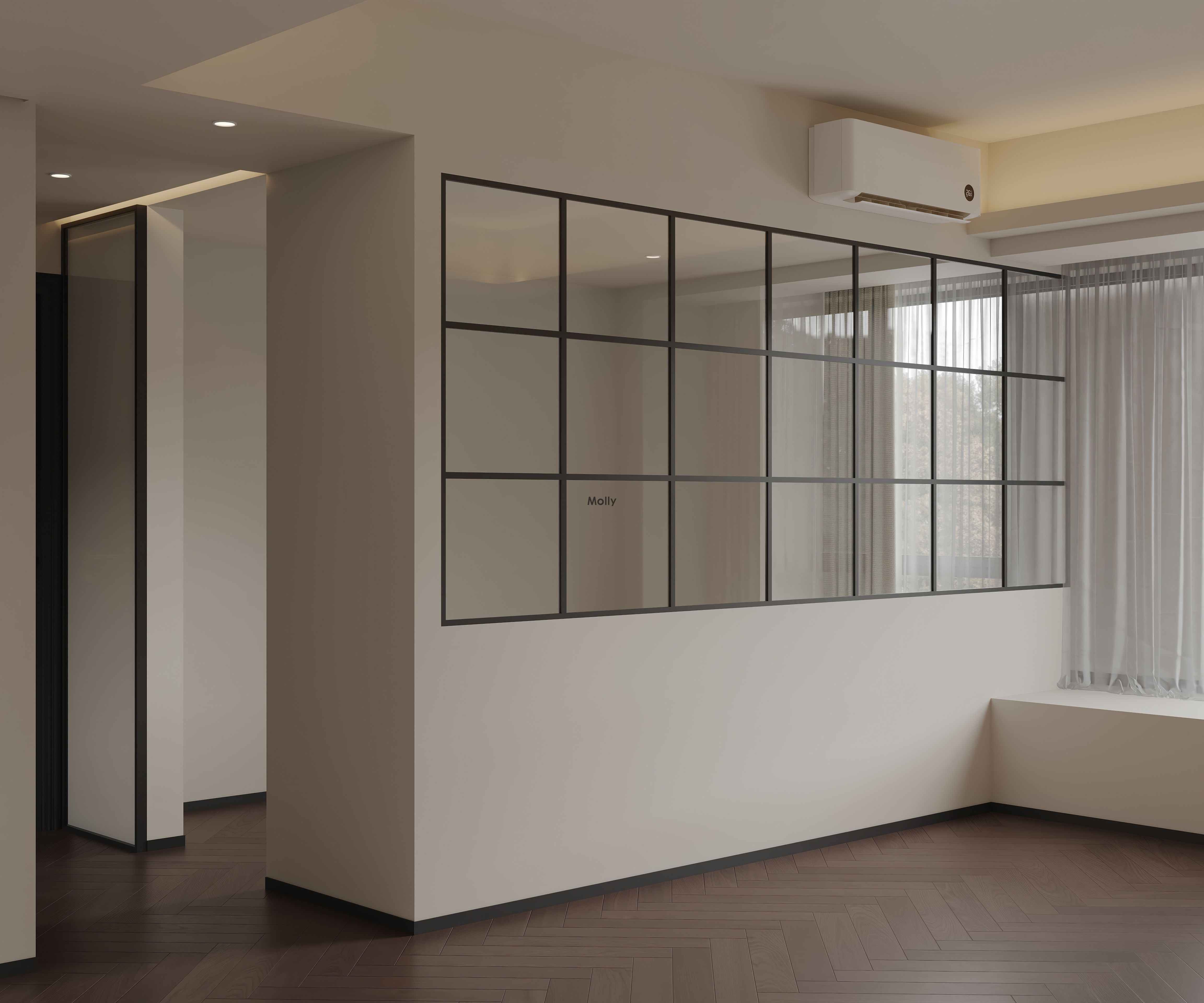 用隔墙打造一间房